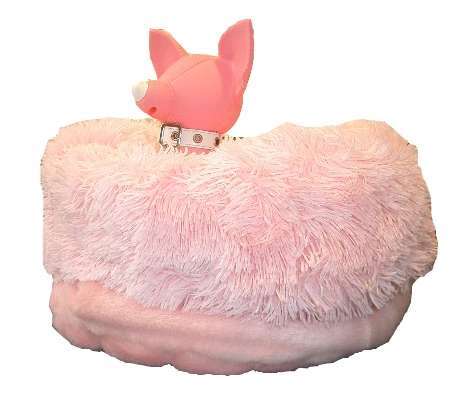Hundedecke Cuddle Cup Bed Fluffy Rosa