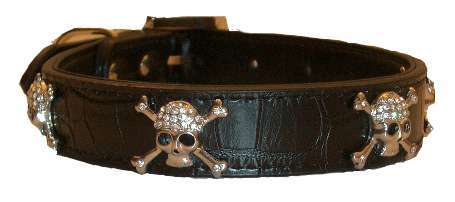 Hundehalsband Luxury Skulls