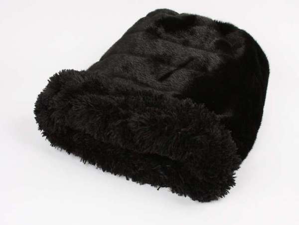 Hundedecke Cuddle Cup Bed Black Puma - Black Shag