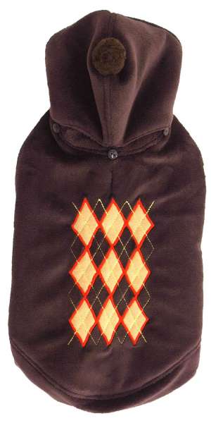 Hundemantel Super Soft Argyle Choco