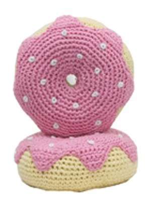 Hundespielzeug Donat Rosa