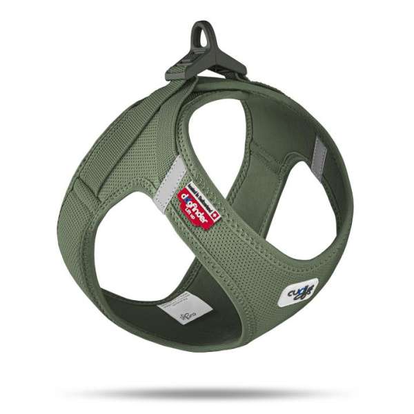 Curli Hundegeschirr Vest Air Mesh Neues Modell - Moosgrün