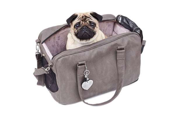 Hundetasche St. Tropez Jumbo Size XL - Greyge Nubuk