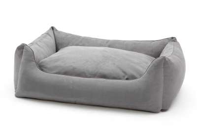 Juelle Hundebett Alcantara – Flauschiges Sofa-Bett Für Kleine Bis Große Hunde, Abziehbar & Waschbar, Größe S-XXL