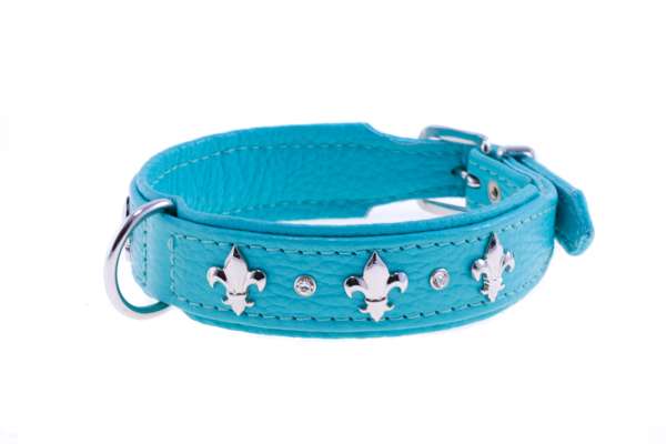 Hundehalsband Fleur de Lis - Peppermint