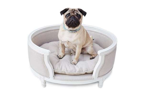Hundesofa George - Linen Ecru