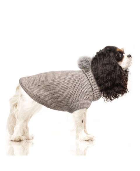 Fitwarm Thermo-Hundepullover Winter – Mit Rollkragen Für Kleine Hunde Größe L (rot)