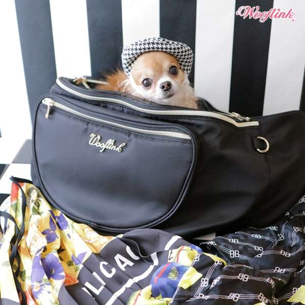 Cross Over Hundetasche Hug Me Bag - Black