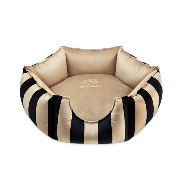 Hundebett Paris - Black-Beige