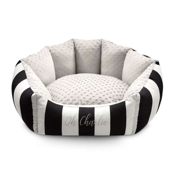 Hunde-Lounger Nizza - Black-White