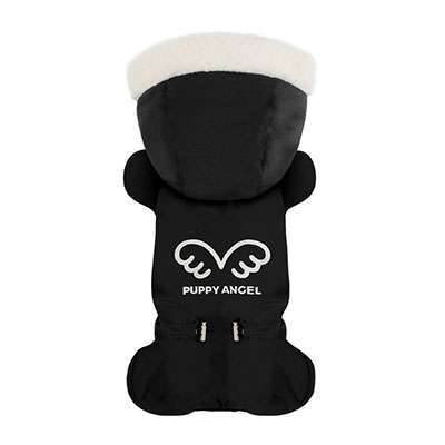 Hunde-Overall Angels Love Tirol - Black