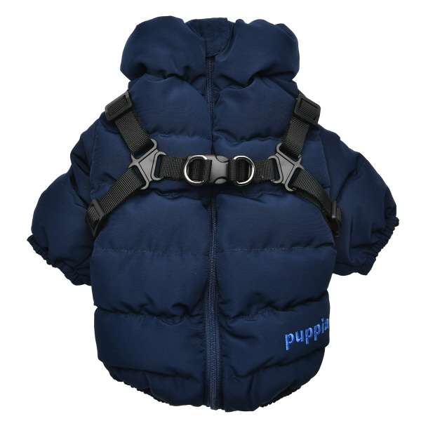 Hundemantel Soft Jumper mit integrierten Hundegeschirr - Navy Blue