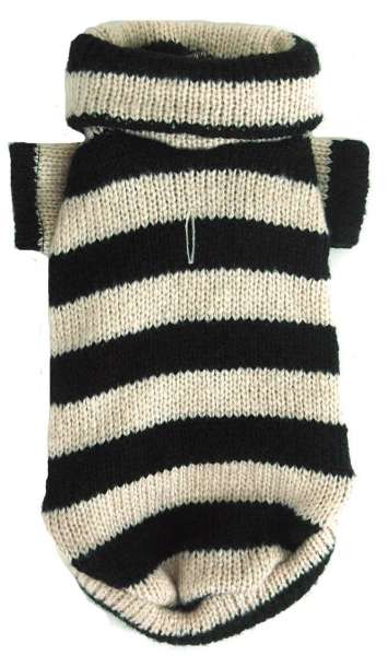 Hundepullover Kampen Black-Creme