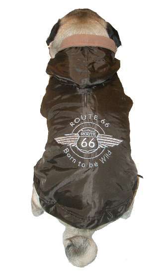 Hundemantel Route 66 Choco