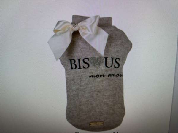 Hundepullover Bisous - Beige