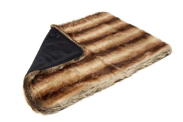 Hundedecke St. Moritz - Chinchilla Brown-Vintage Black