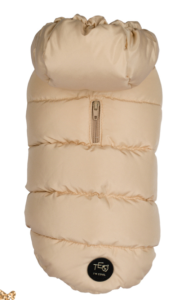 Hundemantel Down Jacket - Beige