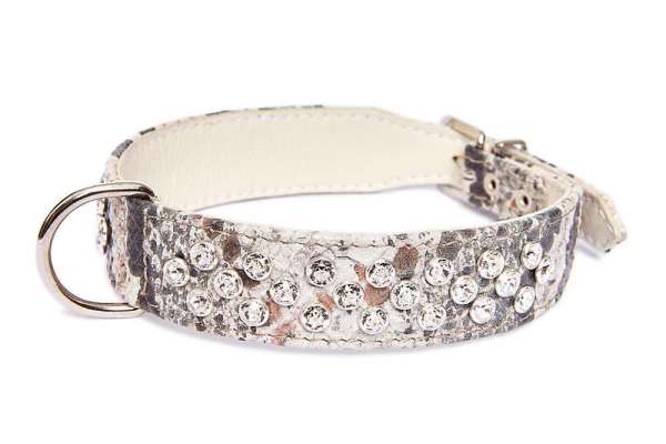 Strasshalsband Melrose Avenue - Snake Crema