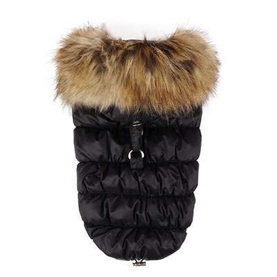 Luxus Hundemantel St. Moritz Down Padded Vest - Black