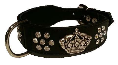 Hundehalsband Majestic Glam - Black