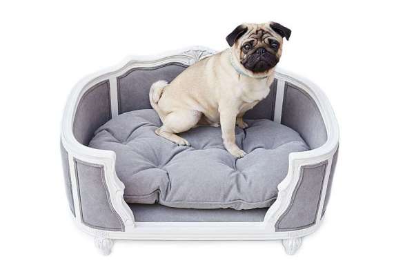 Hundesofa Arthur - Stonewashed Grey