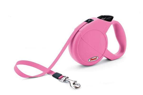 Flexi Leine Pink bis 25kg mit Gurtband