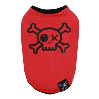 Hunde-Shirt Pirate - Rot