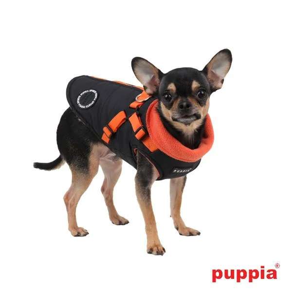 Hundemantel Mountaineer Black-Orange