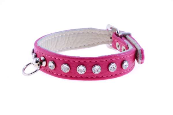 Hundehalsband Little Paris Deluxe 17mm - Orchidea Pink