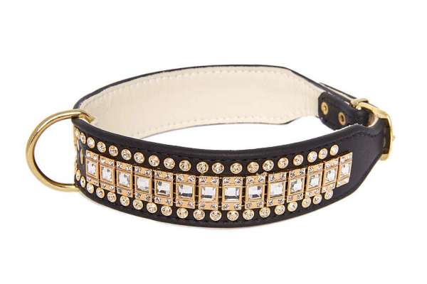 Hundehalsband Decadence Black-Gold