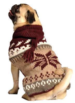 Hundepullover Rustic Snowflake
