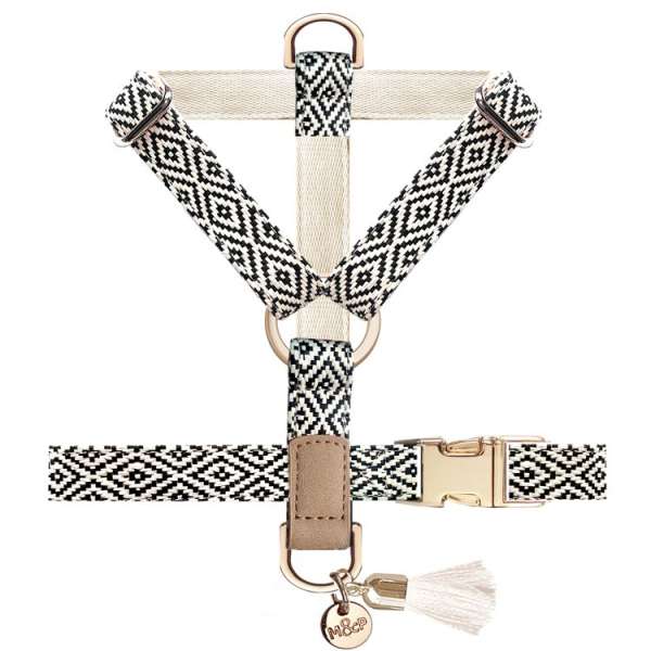 H-Hundegeschirr Ibiza - Black-Ecru