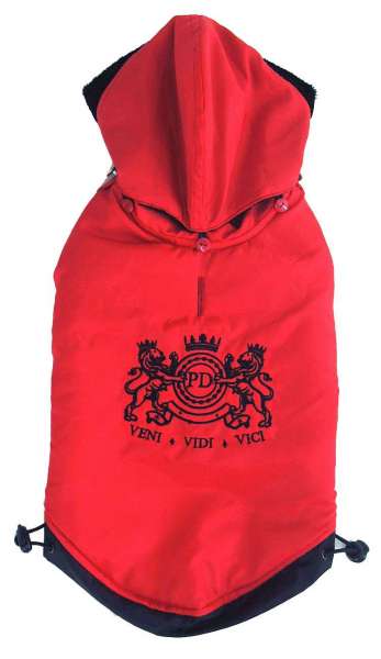 Hundemantel Venezia Red Front