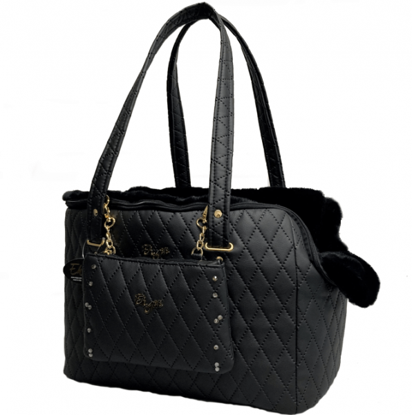 Designer Hundetasche Four Seasons - Black