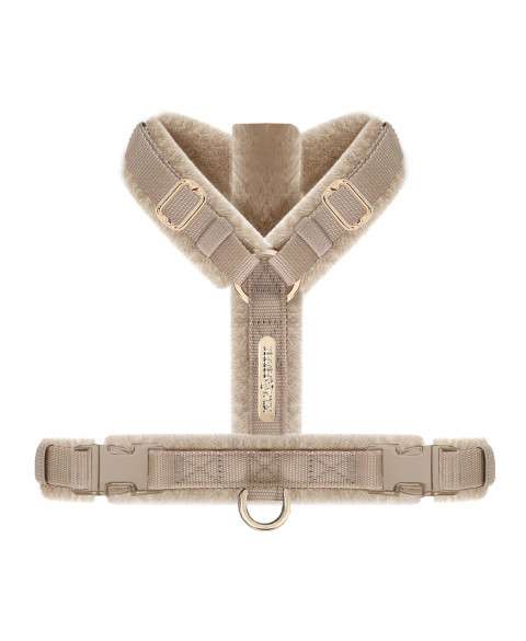 Hundegeschirr Y-Form Super Soft Aslan - Beige