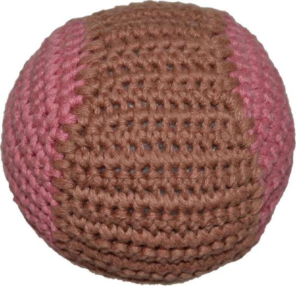 Hundespielzeug Handgehäkelter Ball - Cappucino-Malve