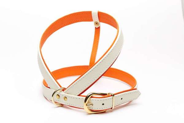 Hundegeschirr Classic Crema-Orange