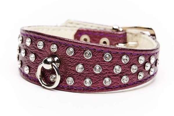 Hundehalsband 5th Avenue Berry Metallic