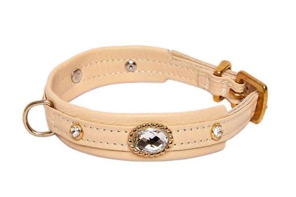 Hundehalsband Mini Venice - Creme