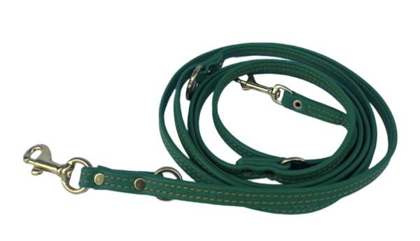 Verstellbare Führleine Grün-Orange