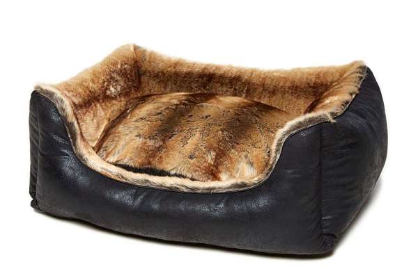 Hundebett St. Moritz - Vintage Black Chinchilla