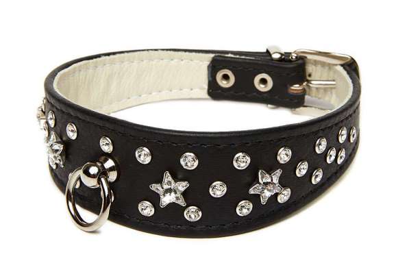 Hundehalsband Bellagio Star - Black