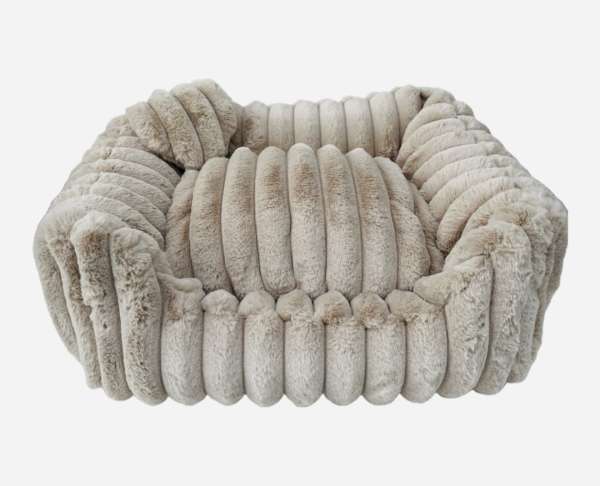 Hundebett Supersoft Big Stripes - Beige