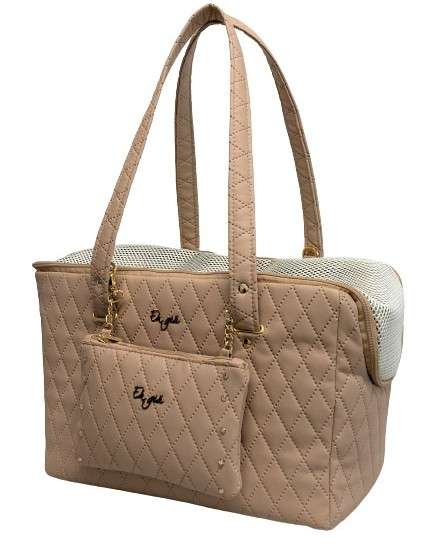 Luxus Hundetasche Four Seasons - Powder Rose