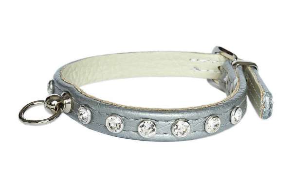 Hundehalsband Little Paris - Silver-Clear