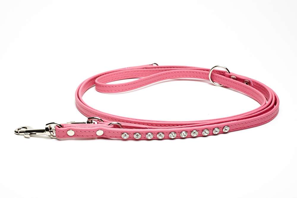 Hundeleine Pink mit Strasskristallen - Hundeleine Pink online kaufen