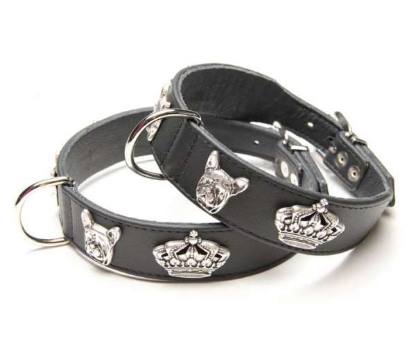 Französisch Bulldog Halsband Majestic Bully - Black