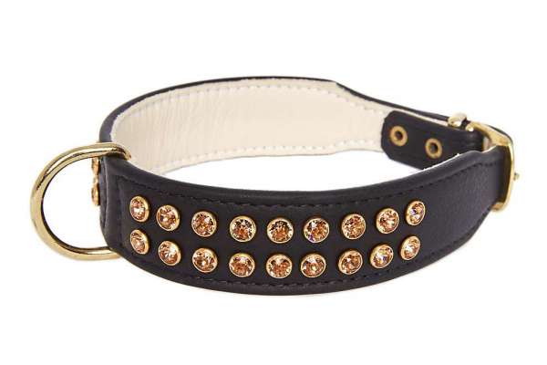 Hundehalsband St. Tropez - Black-Topaz