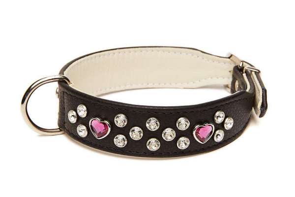 Hundehalsband Melrose Avenue - Heartbreaker Black