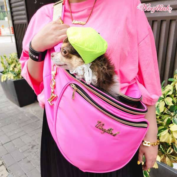 Cross Over Hundetasche Hug Me Bag - Shocking Pink